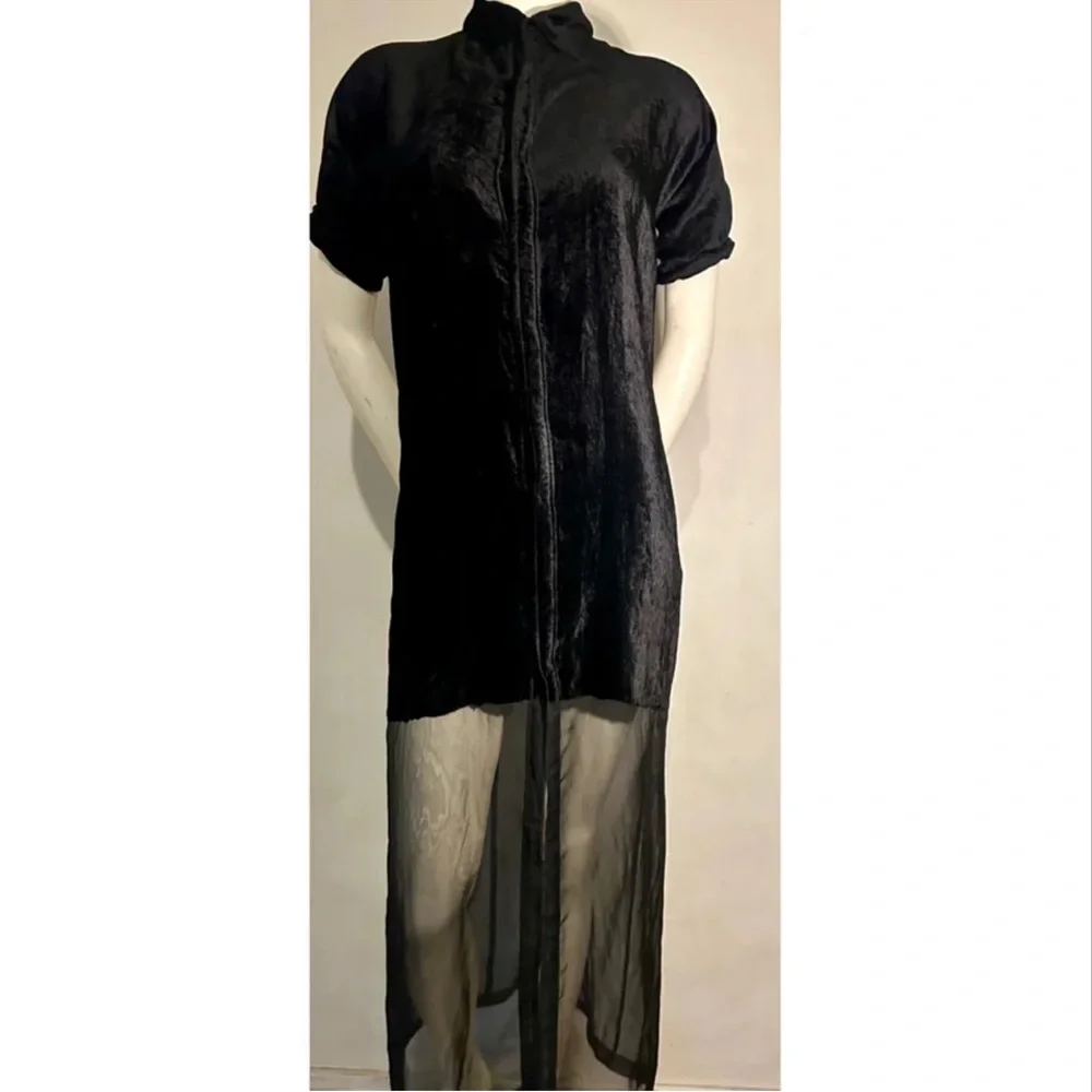 SOLD Yohji Yamamoto vintage velvet maxi dress. - Picture 3 of 7